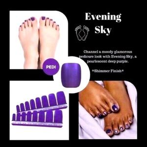 Color Street - Evening Sky pedicure